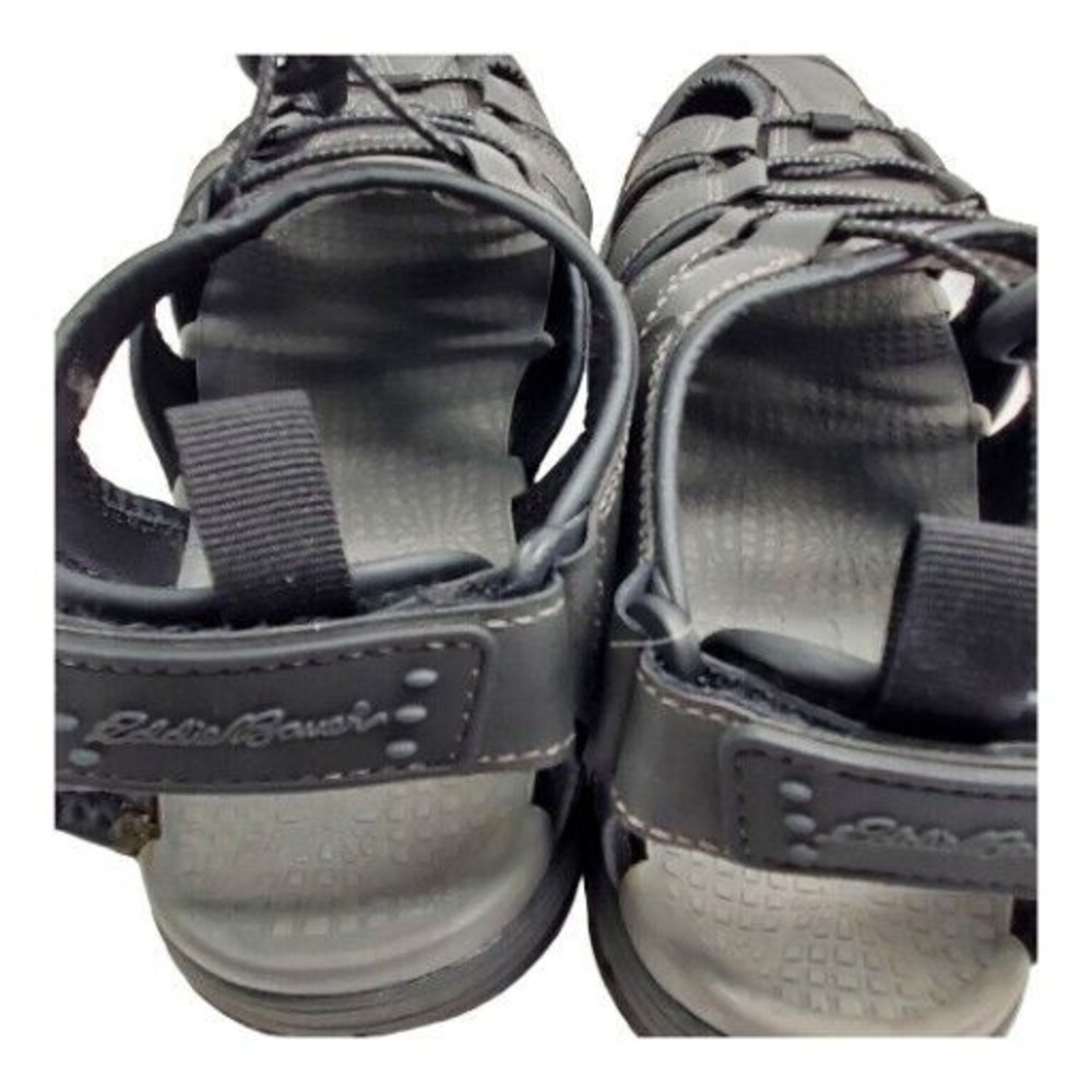 Eddie Bauer Men's 9M Meridian Bump Toe Sandal Black River Float Trip Water Shoe - Picture 5 of 12